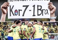 「巴西韩国」(巴西韩国4：1回放)