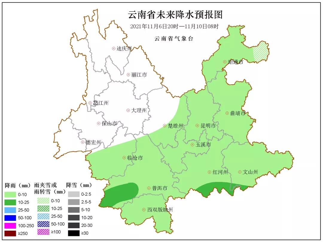 周末：云南东南部等地部分地区有小到中雨，广西南部等地部分地区有大雨