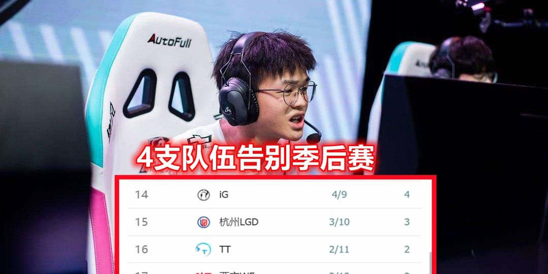 季后赛排名，8支战队会在8场比赛中，在对阵老对手EDG的时候